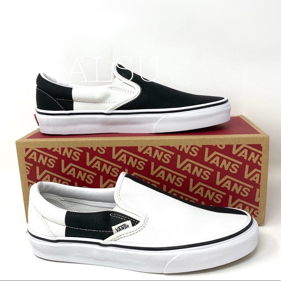 mega checker slip on vans